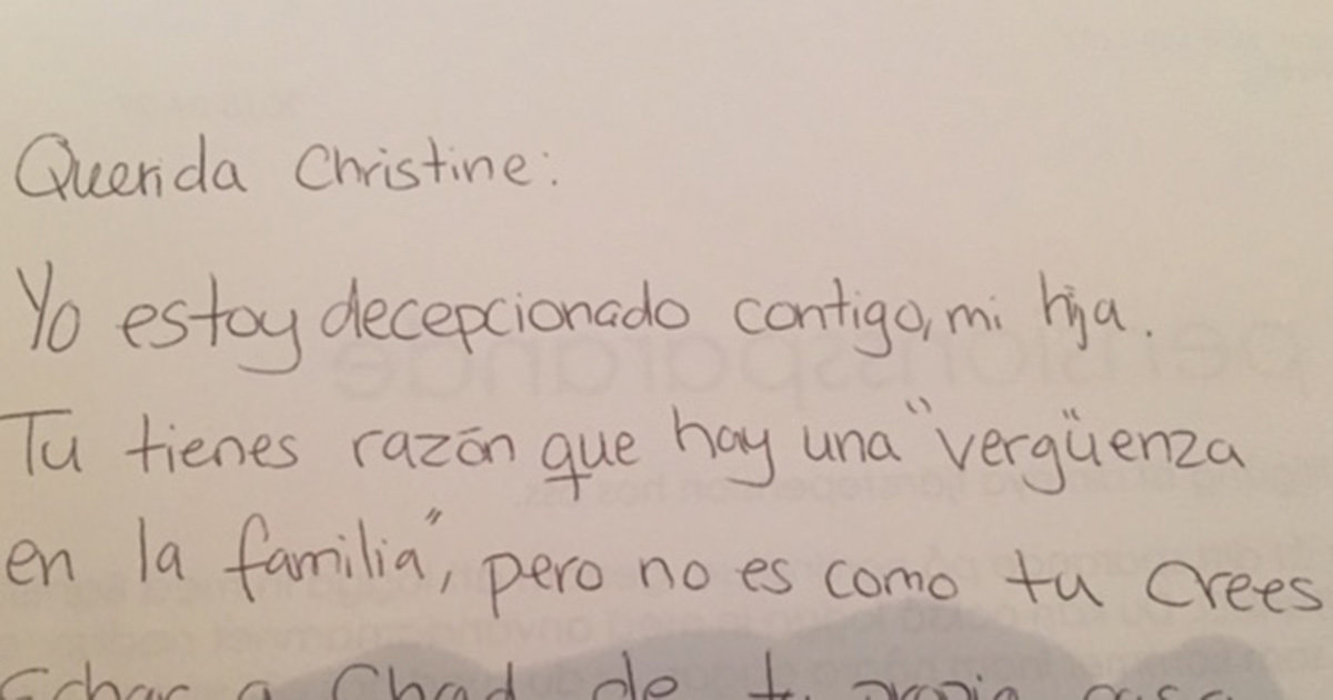 La mamá echó al hijo porque era gay. Pero la carta del 