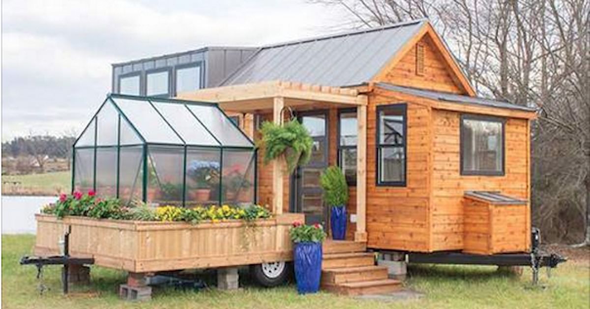 Esta Pequena Casa Tiene Solo 30 M2 Y Cuenta Con Un Invernadero Su Interior No Te Decepcionara