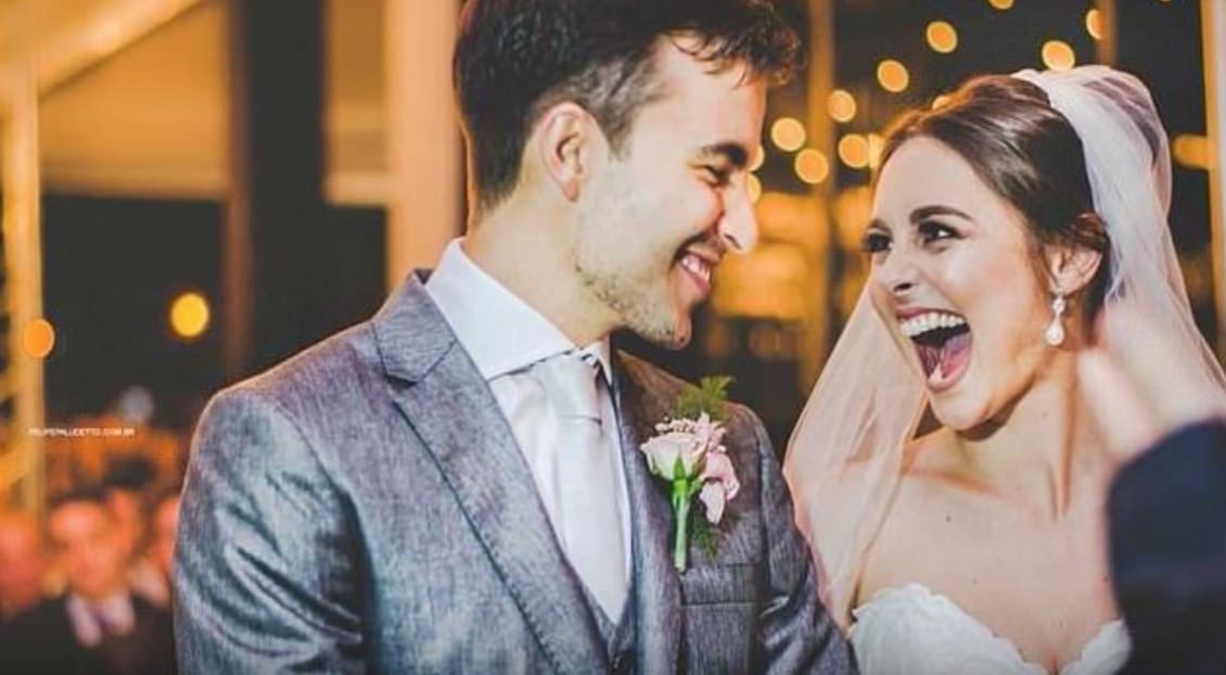 pareja de novios en boda