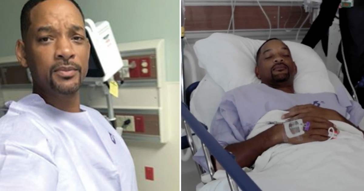 El actor Will Smith tuvo que ser internado en el hospital, le