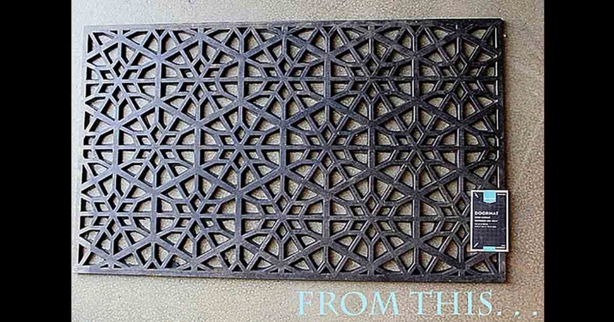 Six Ways To Transform Ordinary Doormats Into Works Of Art.