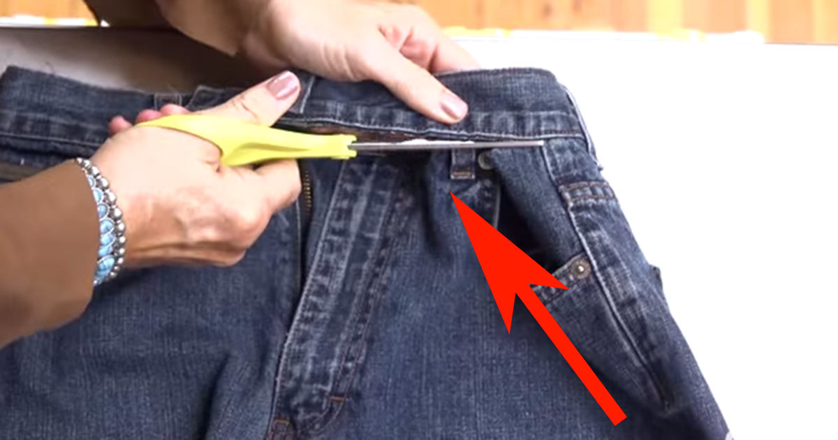 She Starts Cutting Criss-Cross Through A Couple Of Regular Jeans. The ...