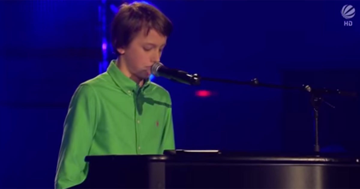 The Young Boy Goes Up To Sing A Song From The 50 S But Only 10 Seconds Later The Judges Go Crazy