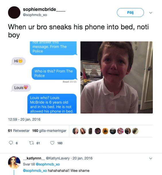boy sneaks phone