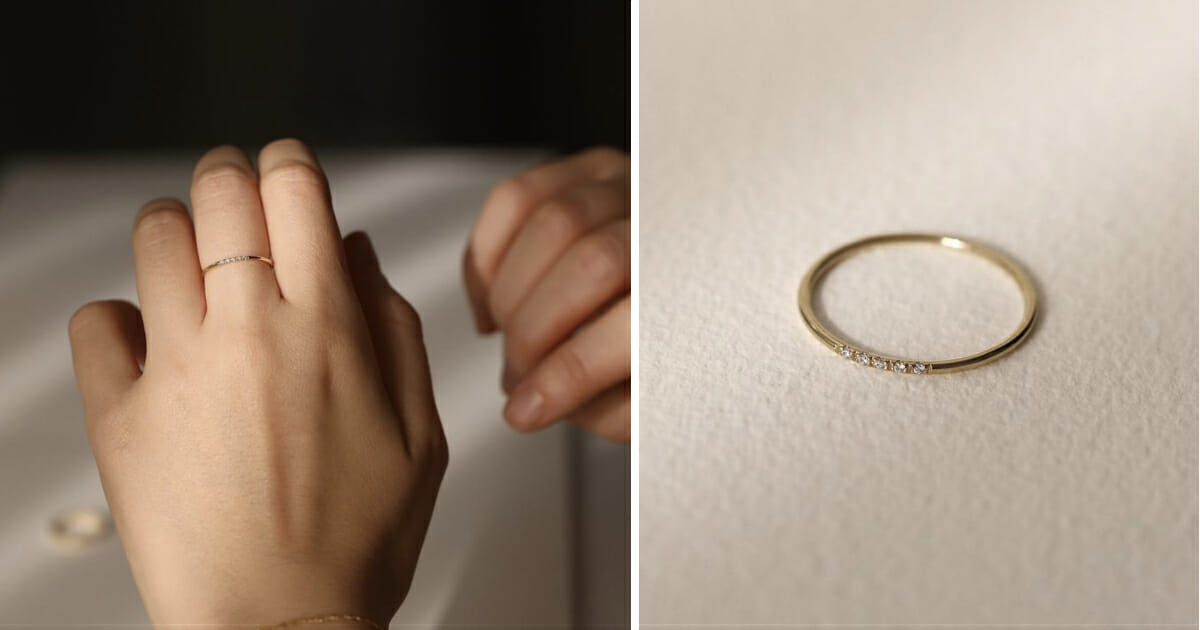 paperclip engagement ring