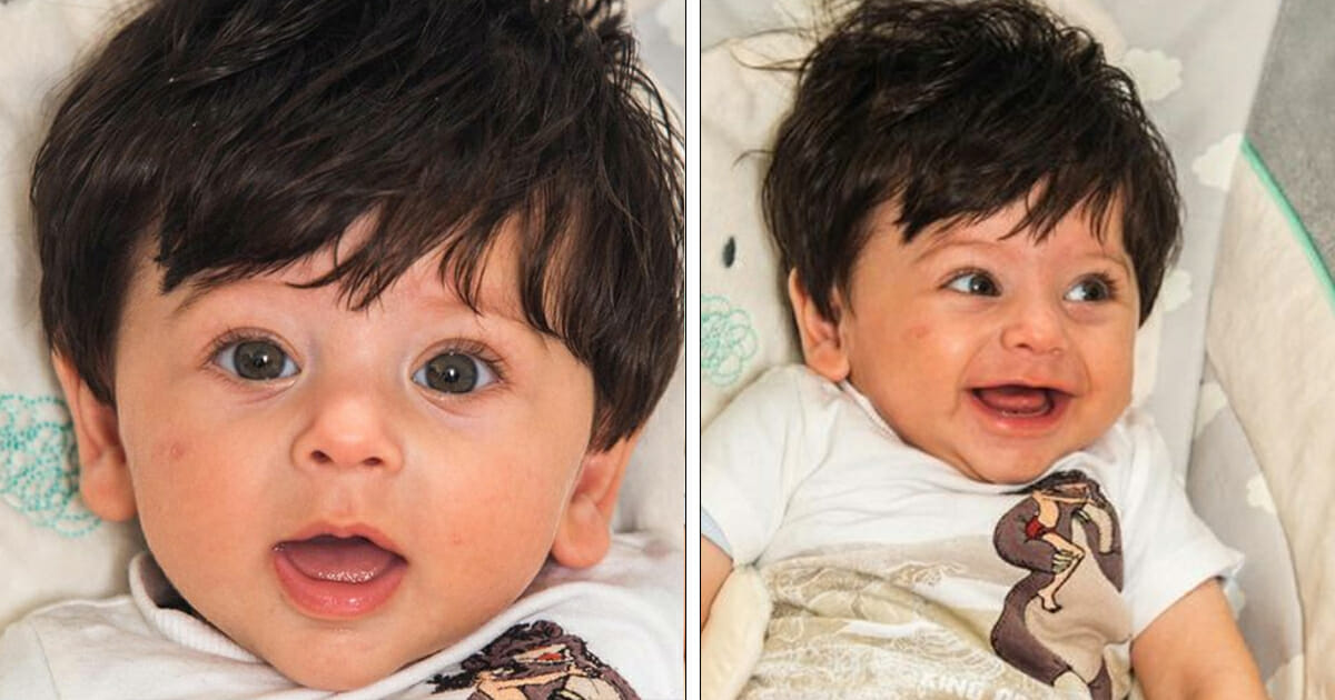 Baby Boy Dubbed Mowgli After Being Born With Two Inches Of Black