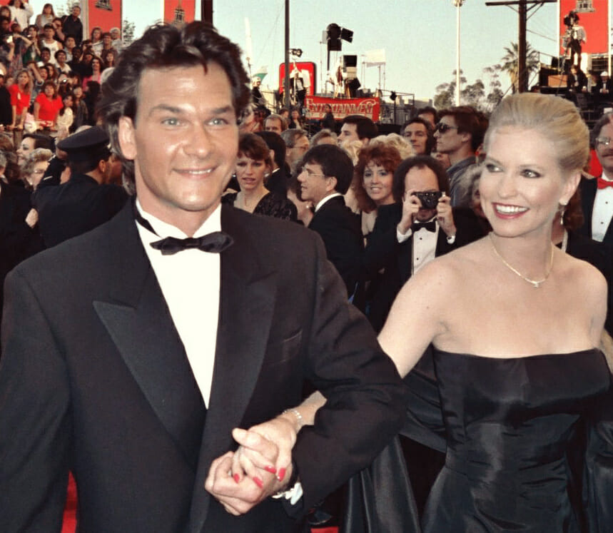 Patrick Swayze con Lisa, oramai vedova