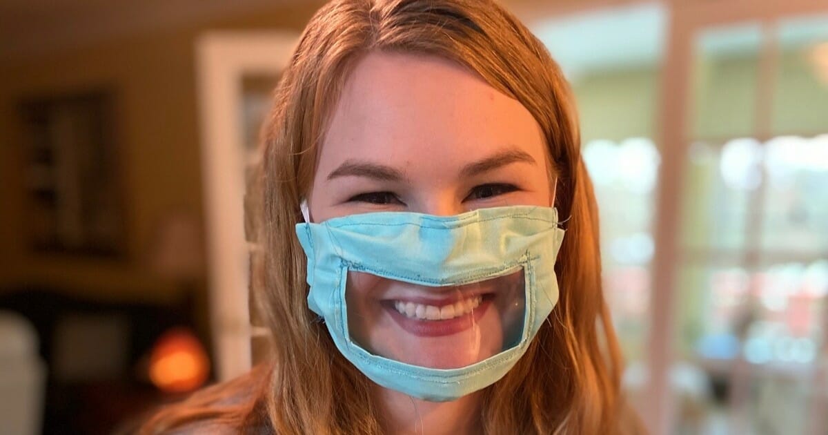 College student creates special face mask for deaf and hard of ...