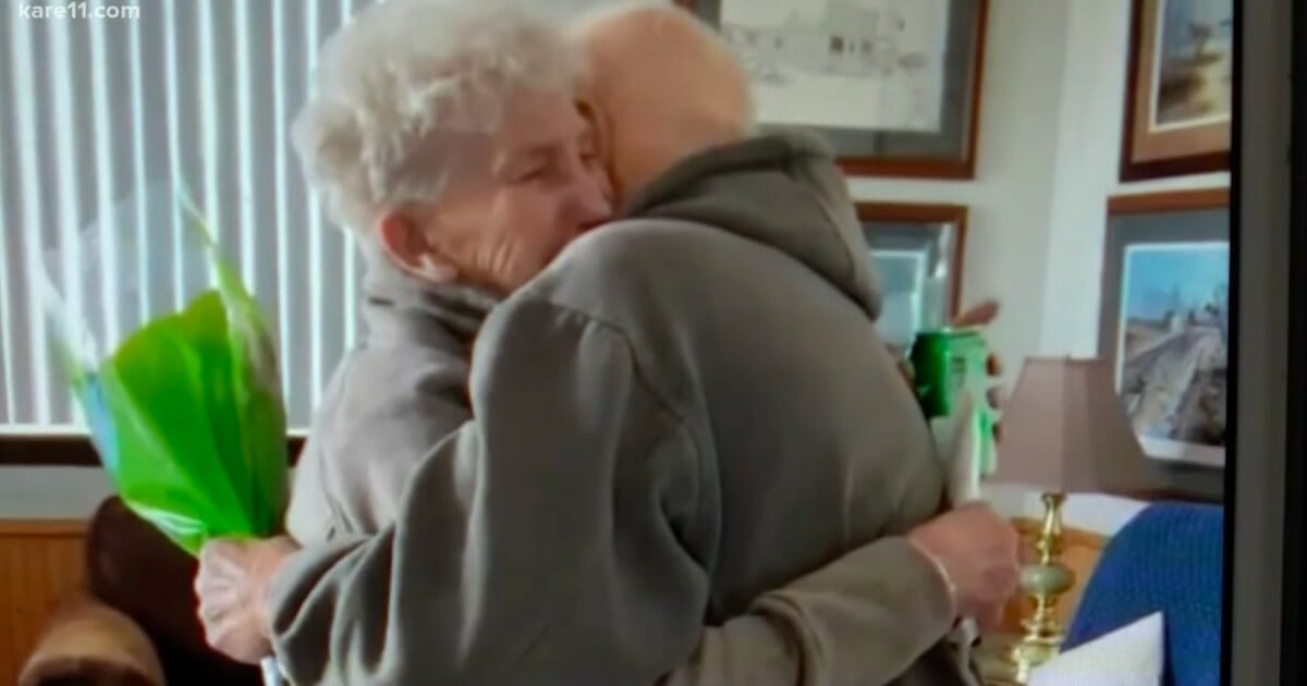 Husband Surprises Wife Of 63 Years On Her 84th Birthday After He Was