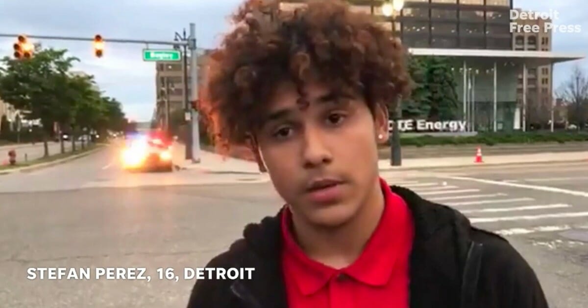 16yearold receives praise for leading peaceful protests in Detroit