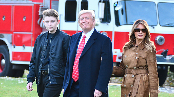 Donald Trump Barron Trump Melania Trump