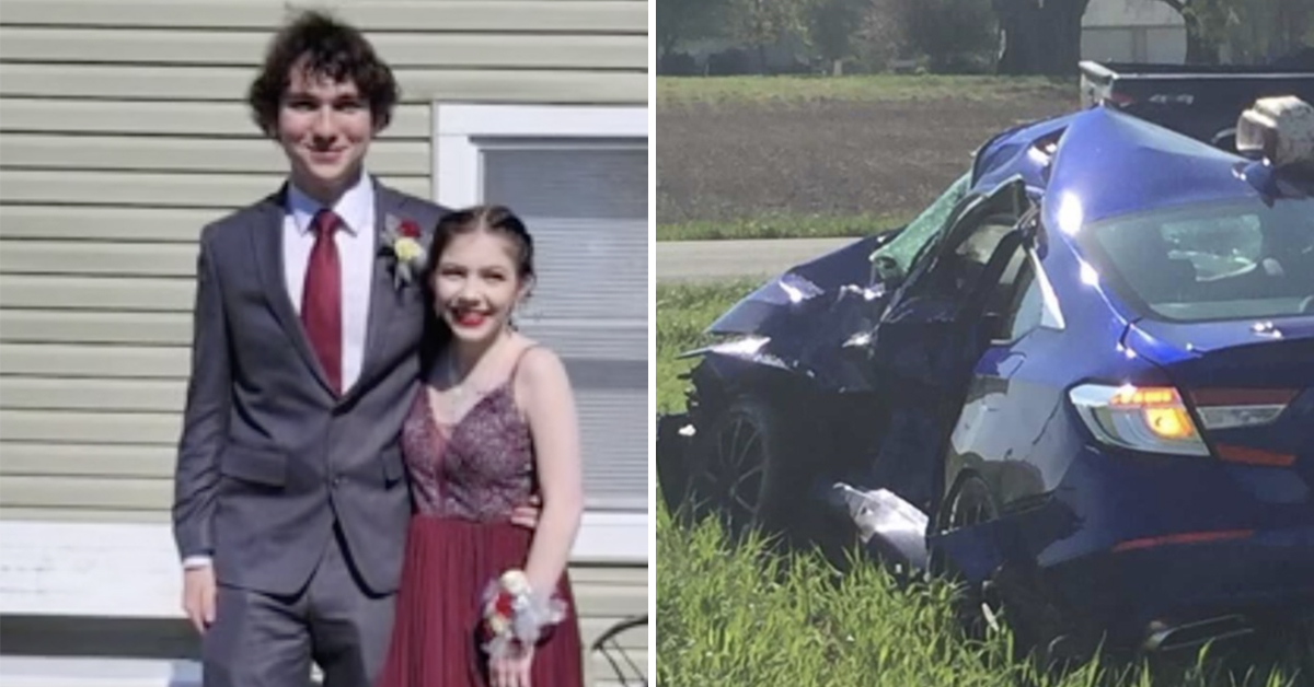 2 high school students killed in crash on their way to prom