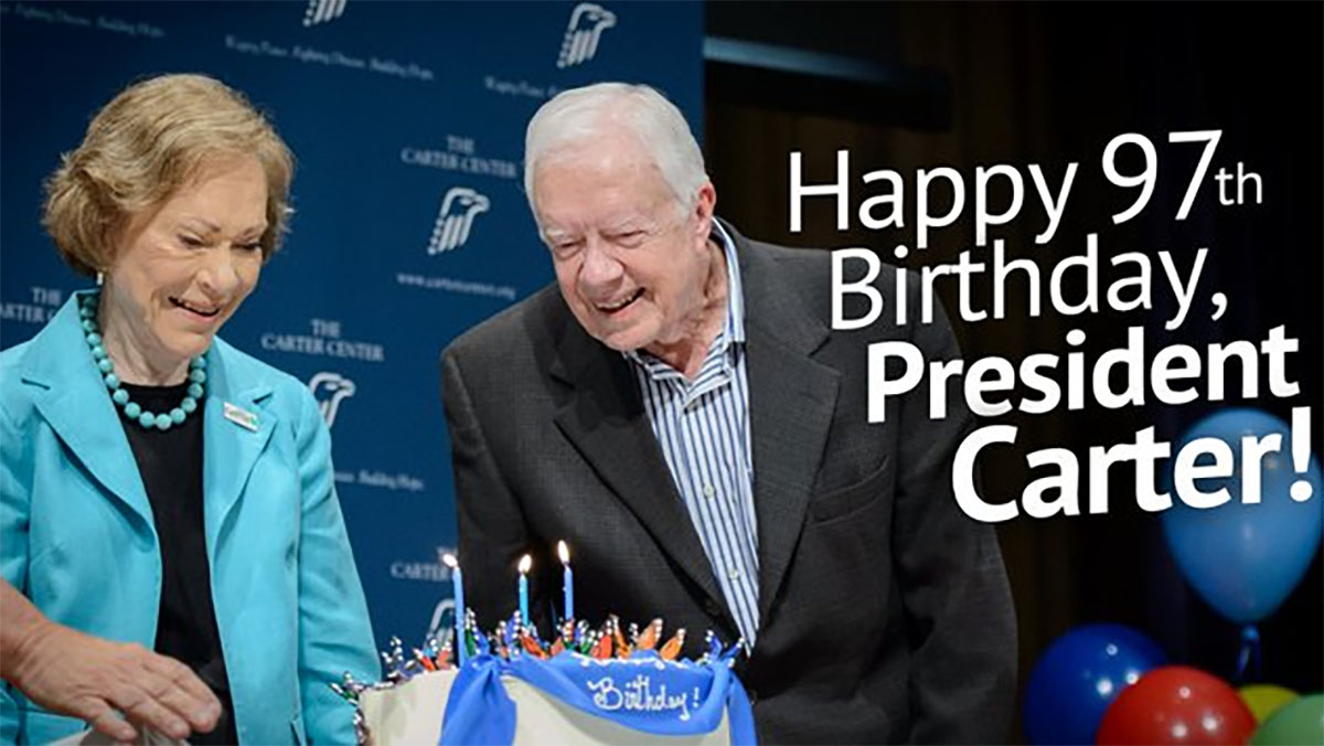 Oldest Living U.S. President Jimmy Carter Celebrates His 97th Birthday