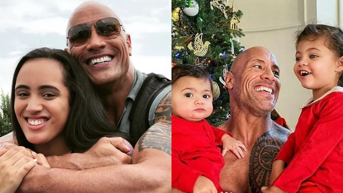 Dwayne 'The Rock' Johnson is now a 'greater dad' to two younger ...