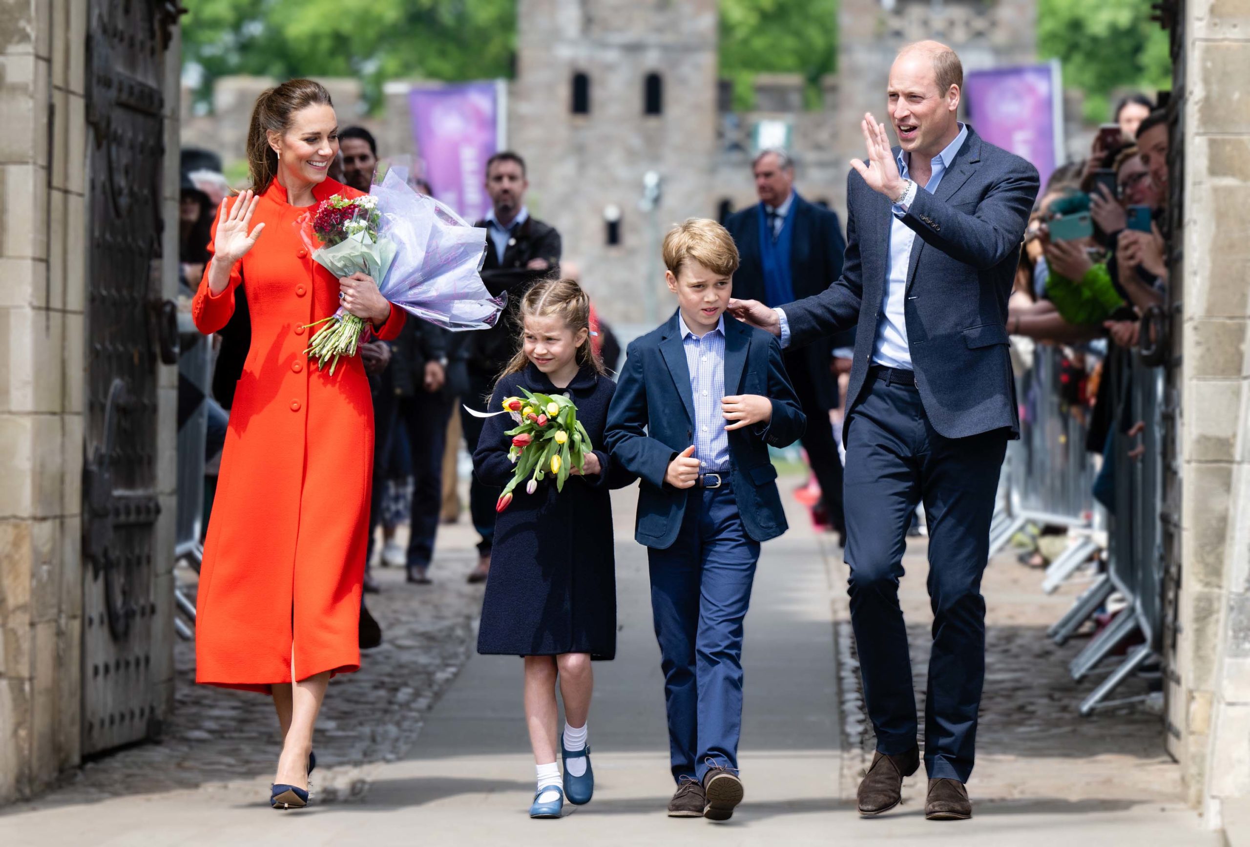 Prince George, Kate, William, Princess Charlotte