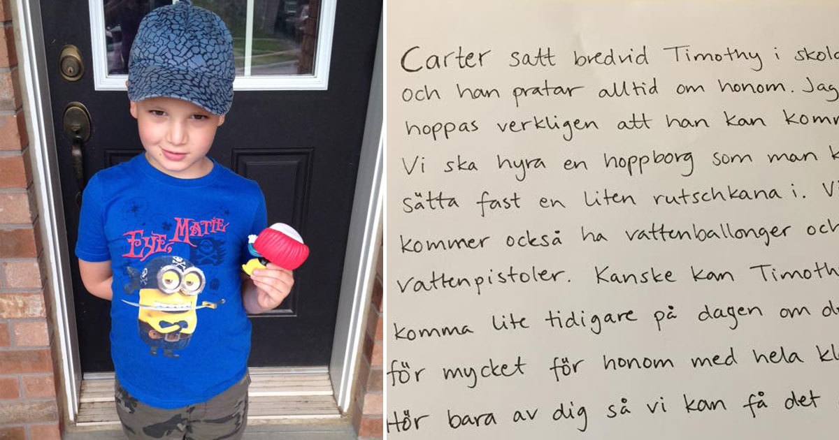 Vän som går icke kristen pojke