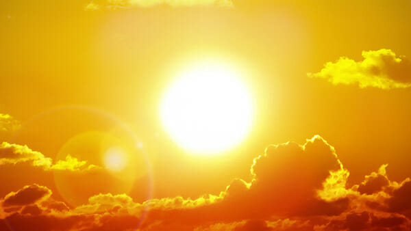 sol, värme