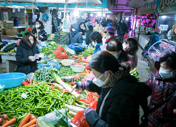 wuhan, marknad, kina