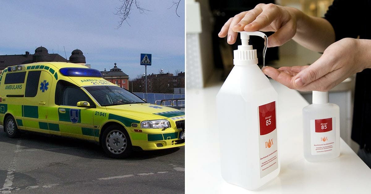 handsprit, ambulans, coronavirus