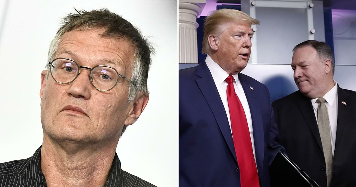 anders tegnell, donald trump, mike pompeo