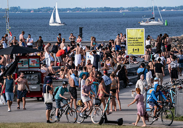 sommar, badplats, malmö