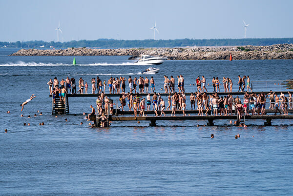 sommar, värme, bad