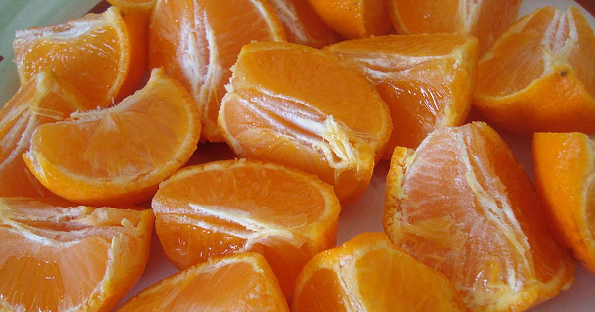 Skilland på satsumas, clementiner, mandariner
