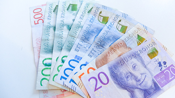 pengar, sedlar, svenska kronor