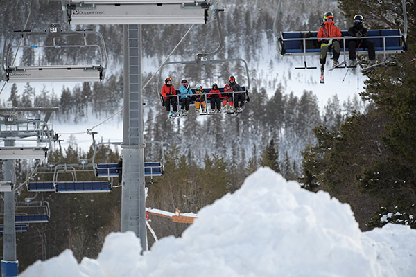 skidåkare, sportlov