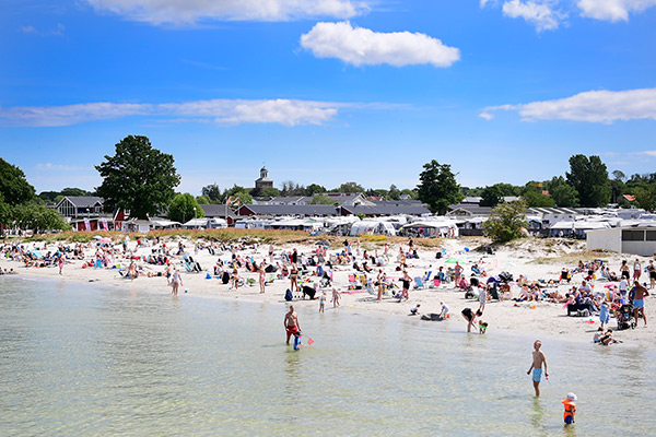 köpingsvik, öland, badplats, sommar, strand