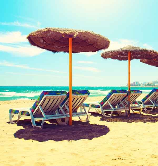 sol, strand, solstolar