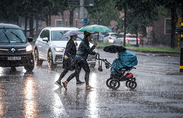 regn, oväder