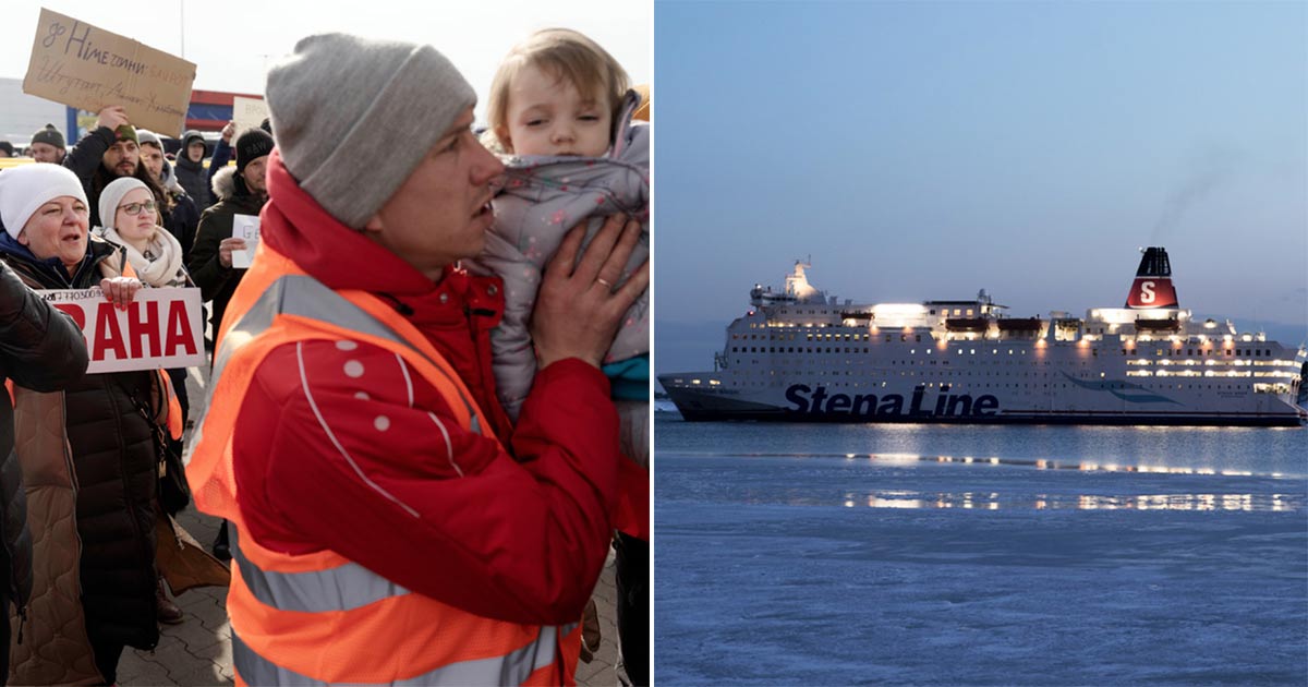 Ukrainska flyktingar/ Stena Line
