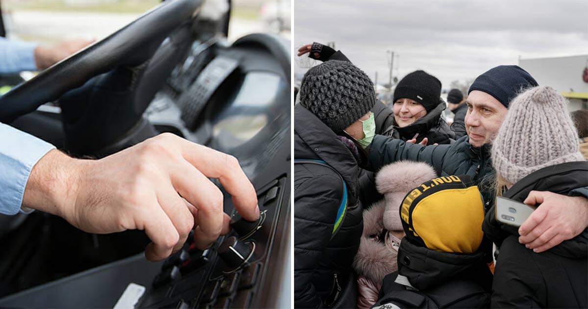 Busschaufför/ Flyktingar Ukraina