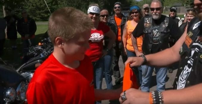 Zane podczas spotkania z motocyklistami