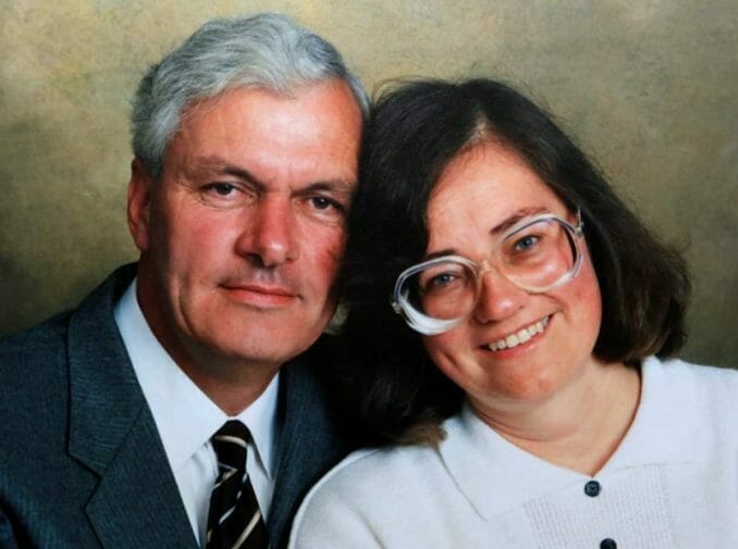 Winston Howes z żoną Janet w 1994 roku