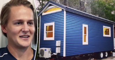 Student miał dość płacenia czynszu więc wybudował sobie malutki domek za nieduże pieniądze, aby żyć bez długów