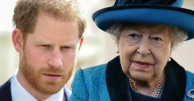Prins Harry og dronning Elizabeth