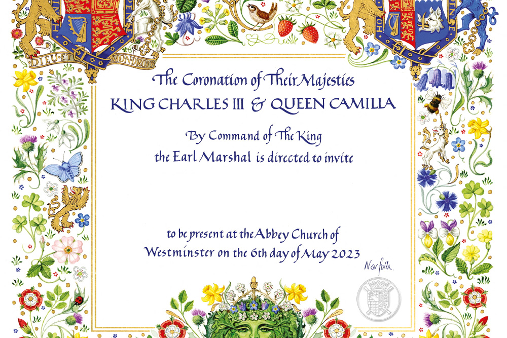 Kong Charles invitasjon