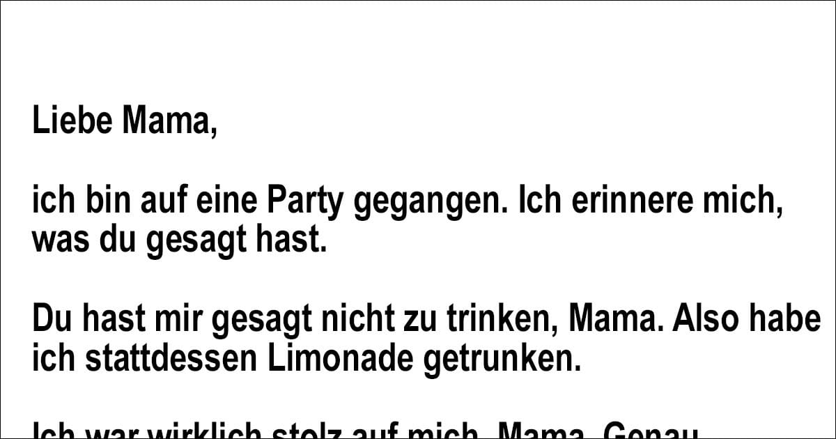 Sie Tat Genau Das Was Ihre Mutter Ihr Sagte Ihre Letzten