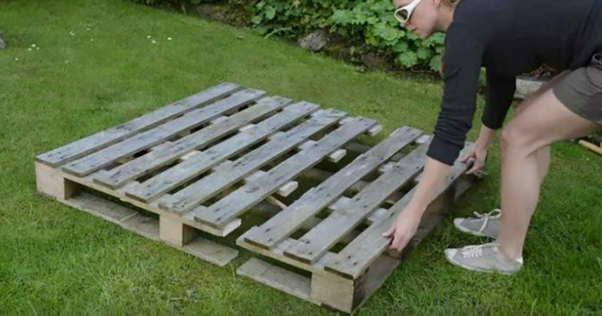 Tipp für den Garten: Mit nur einer Palette kannst du Früchte und Gemüse