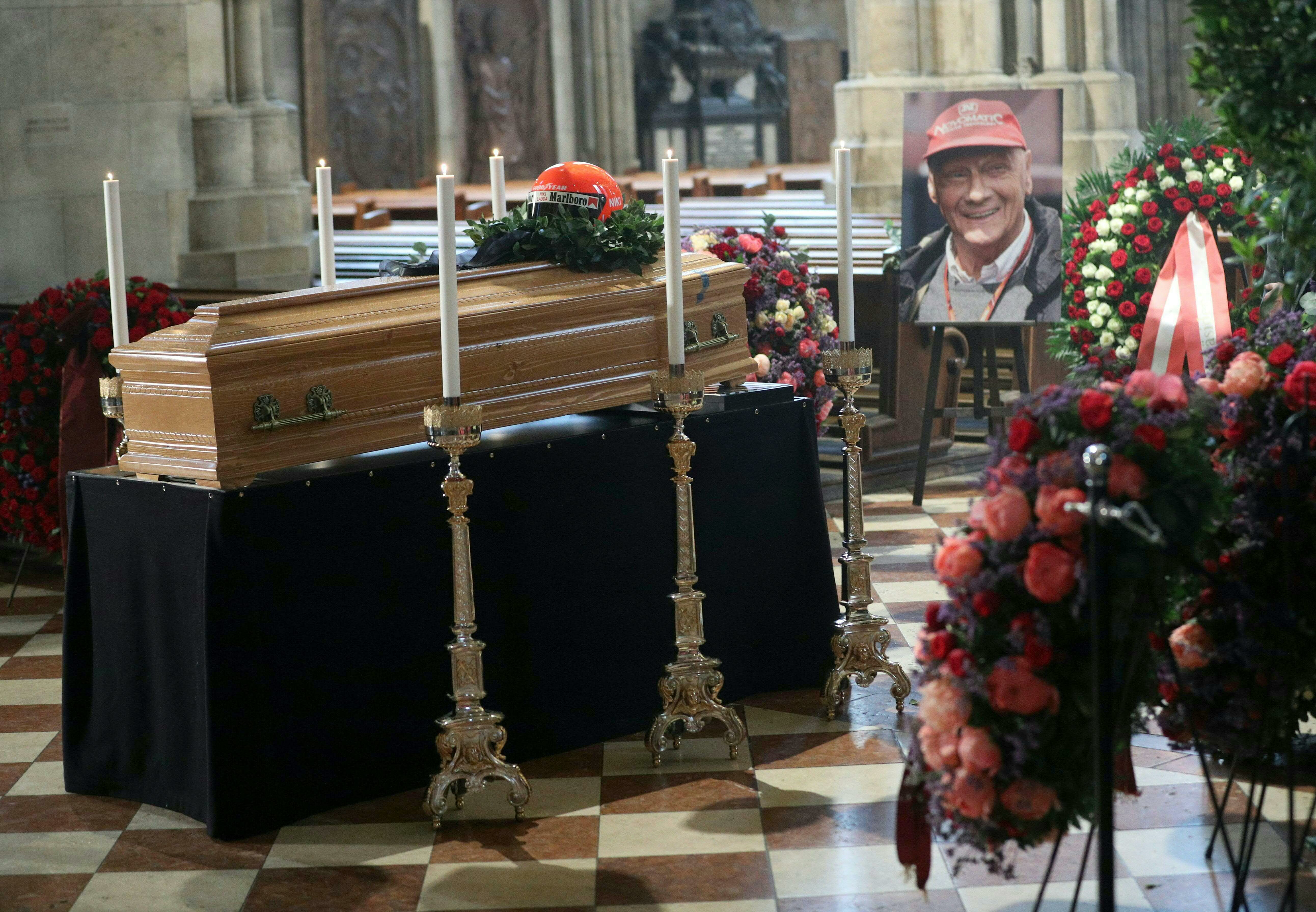 Aufbahrung der verstorbenen Motorsport-Legende Niki Lauda, am Mittwoch, 29. Mai 2019, im Stephansdom in Wien, Oesterreich.