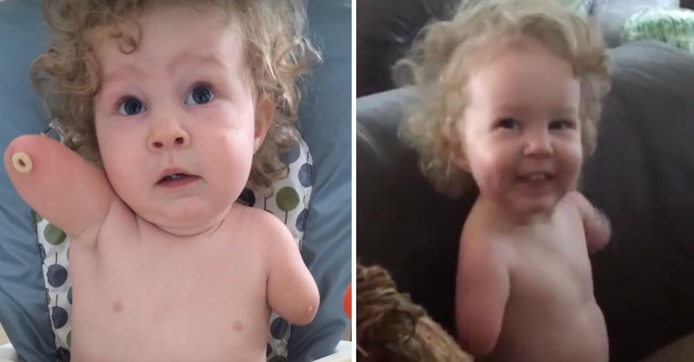 4-jarig jongetje zonder armen en benen doet zijn dagelijkse taken zelf