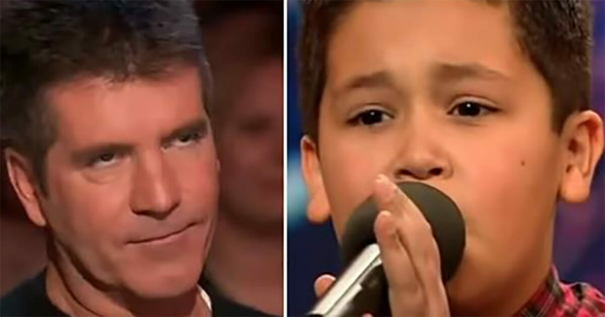 Simon interrompt un garçon de 12 ans - puis il chante une ...